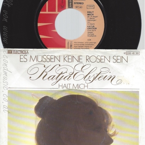 7" KATJA EBSTEIN-- ES MÜSSEN KEINE ROSEN SEIN
