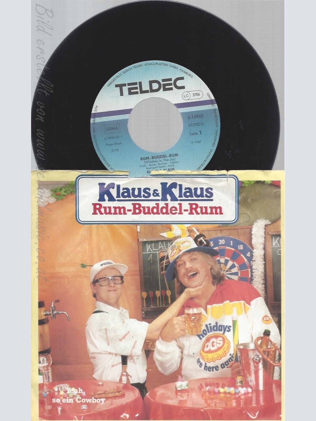 7" KLAUS & KLAUS -- RUM BUDDEL RUM