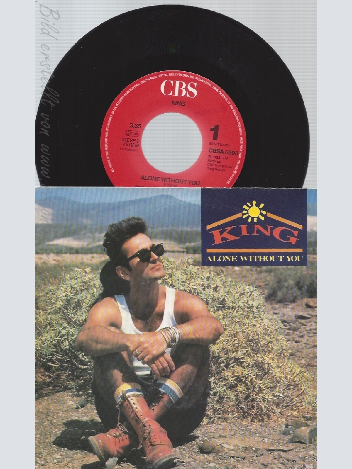 7" KING-- ALONE WITHOUT YOU