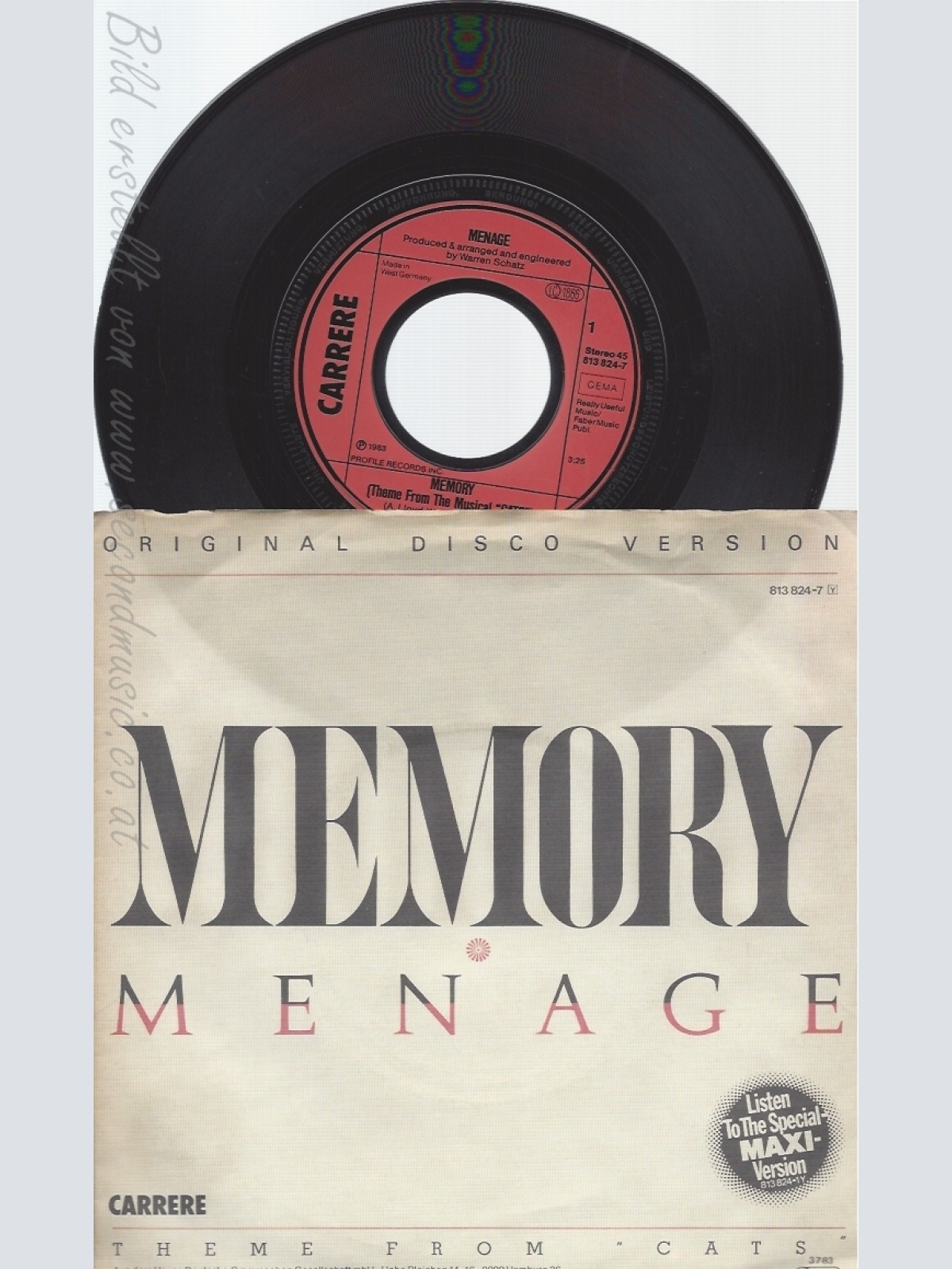 7" MENAGE-- MEMORY