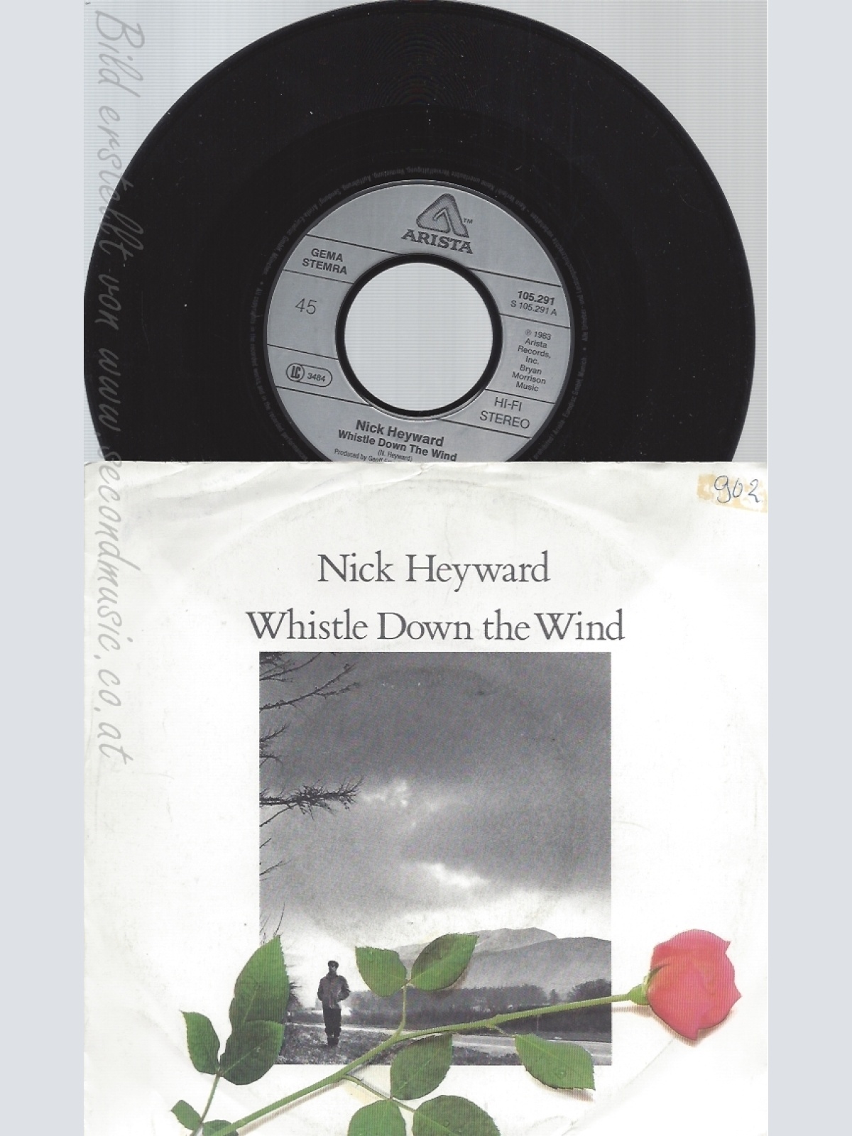 7" NICK HEYWARD--WHISTLE DOWN THE WIND