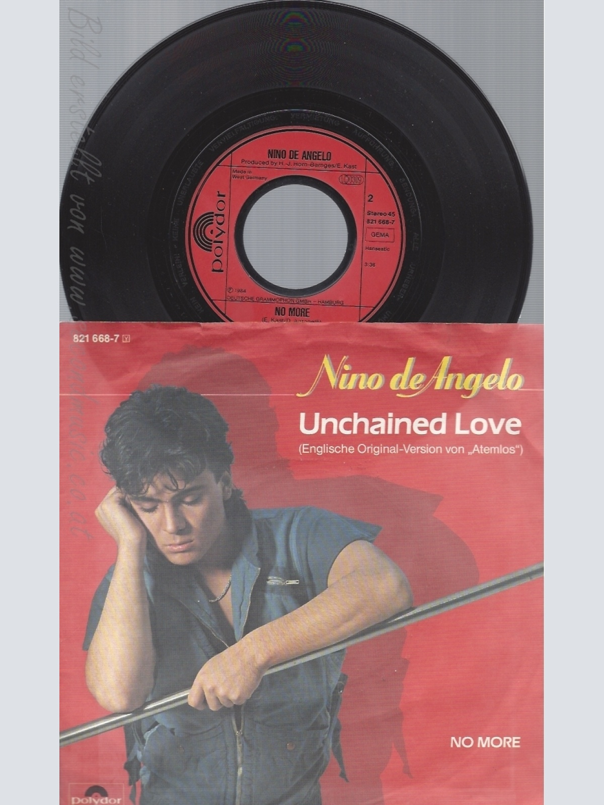 7" NINO DE ANGELO-- UNCHAINED LOVE