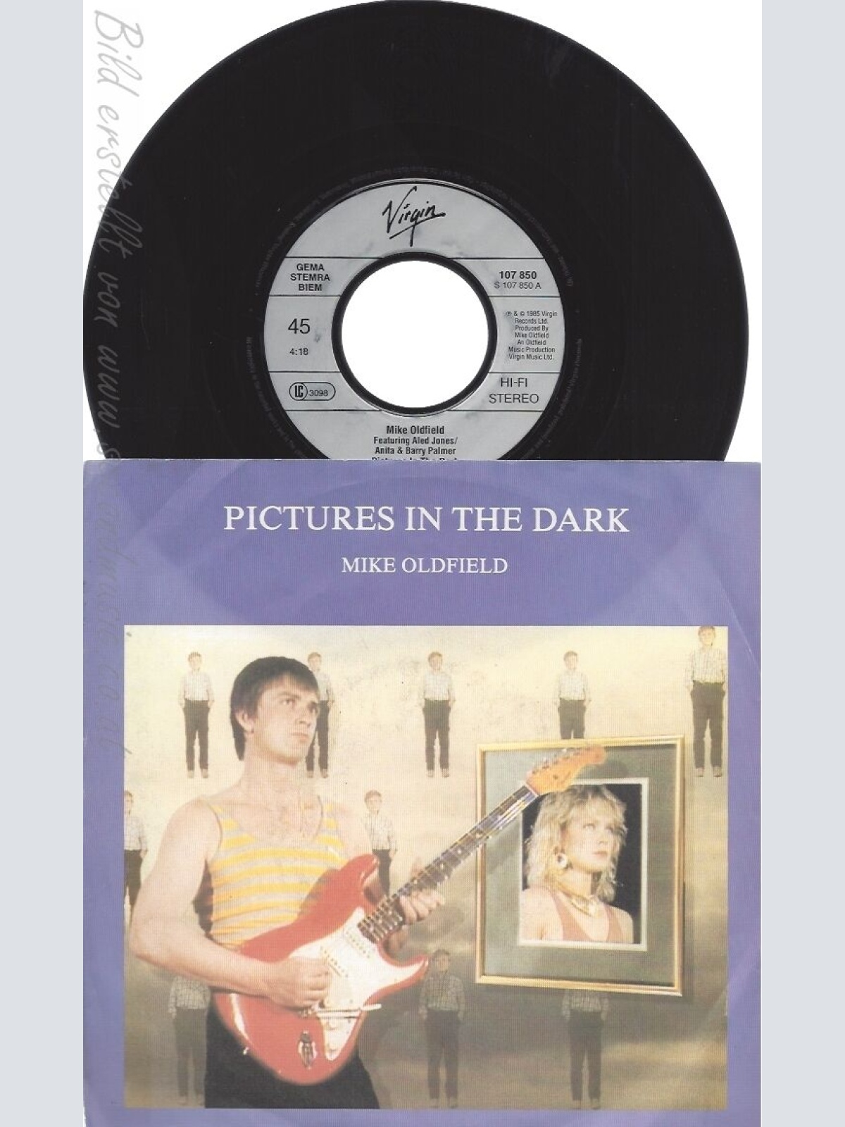 7" MIKE OLDFIELD-- PICTURES IN THE DARK