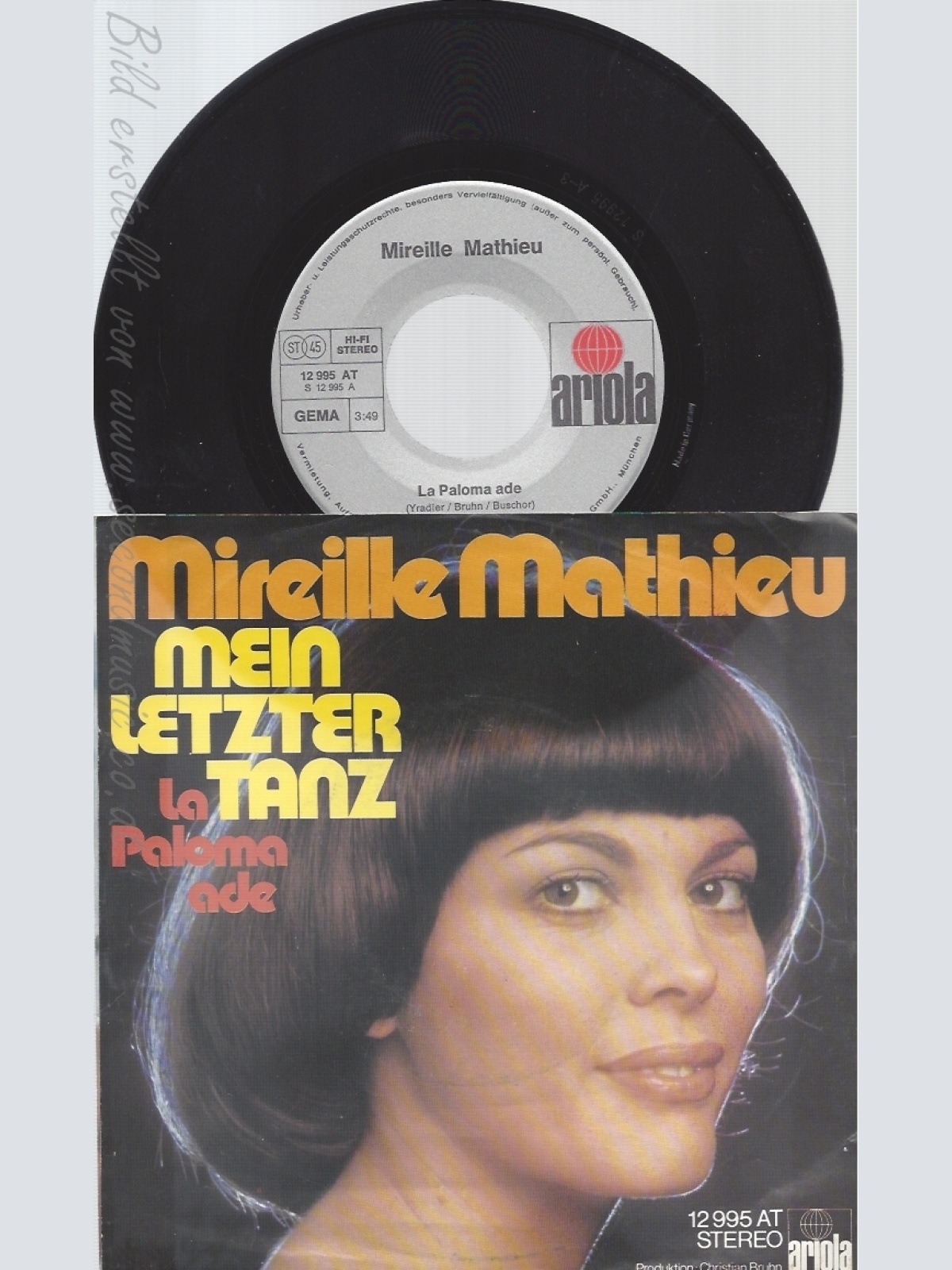 7" MIREILLE MATHIEU -- MEIN LETZTER TANZ