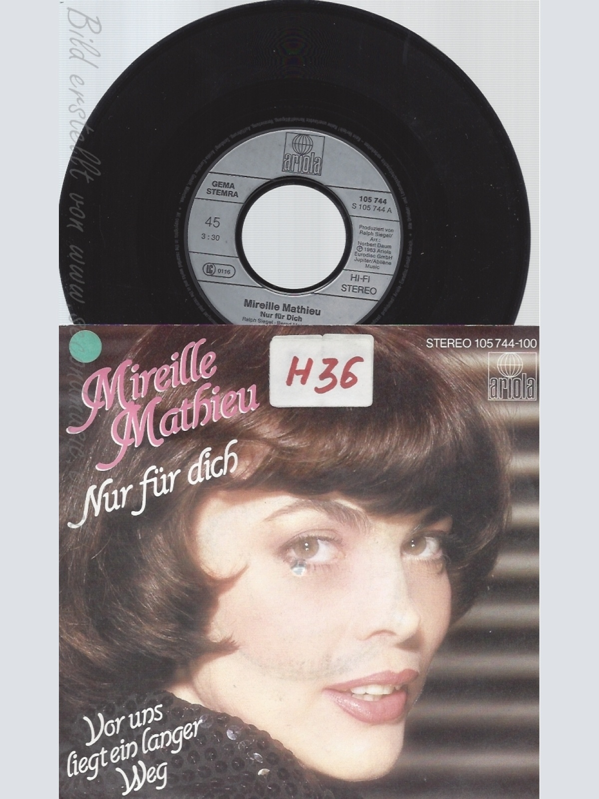 7" MIREILLE MATHIEU-- NUR FÜR DICH