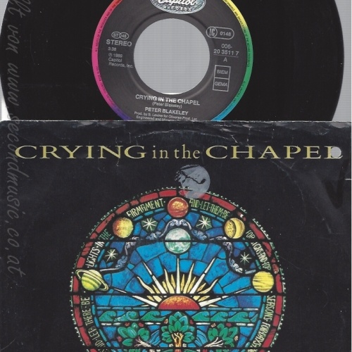 7" PETER BLAKELEY-- CRYING IN THE CHAPED