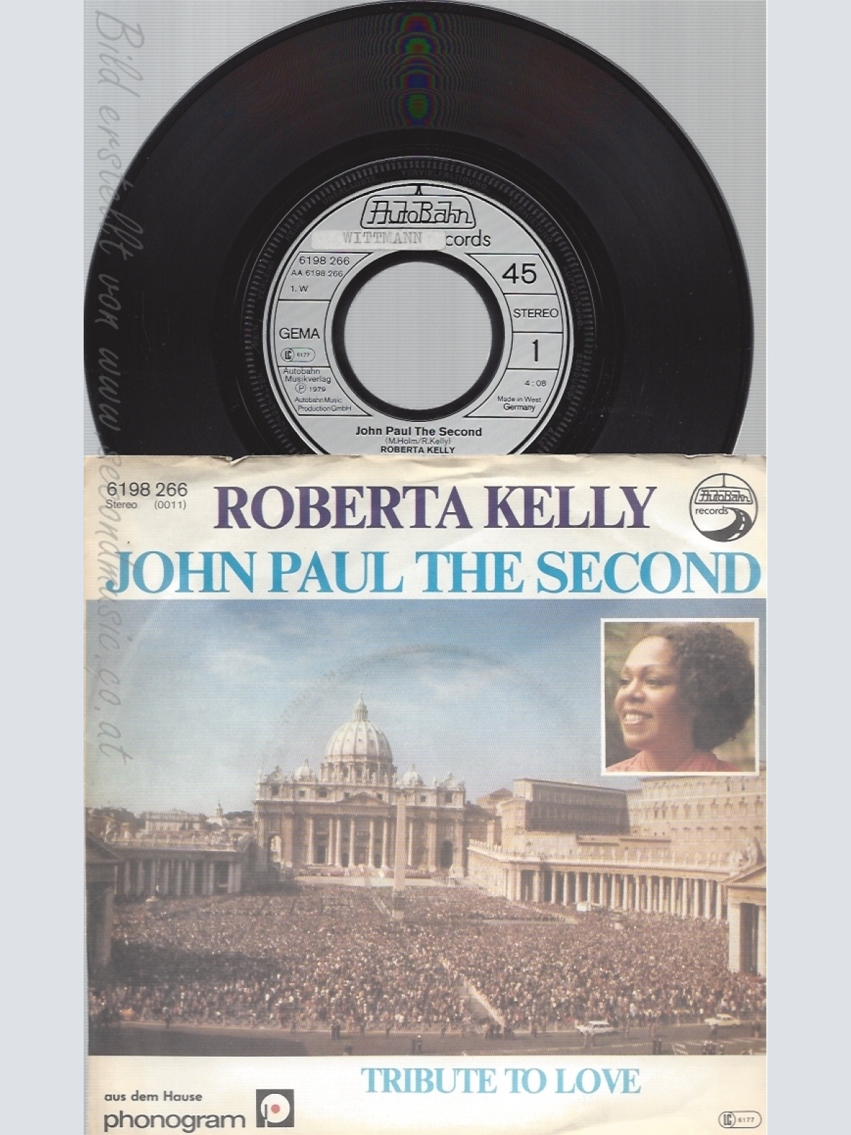 7" ROBERTA  KELLY -- JOHN PAUL THE SECOND