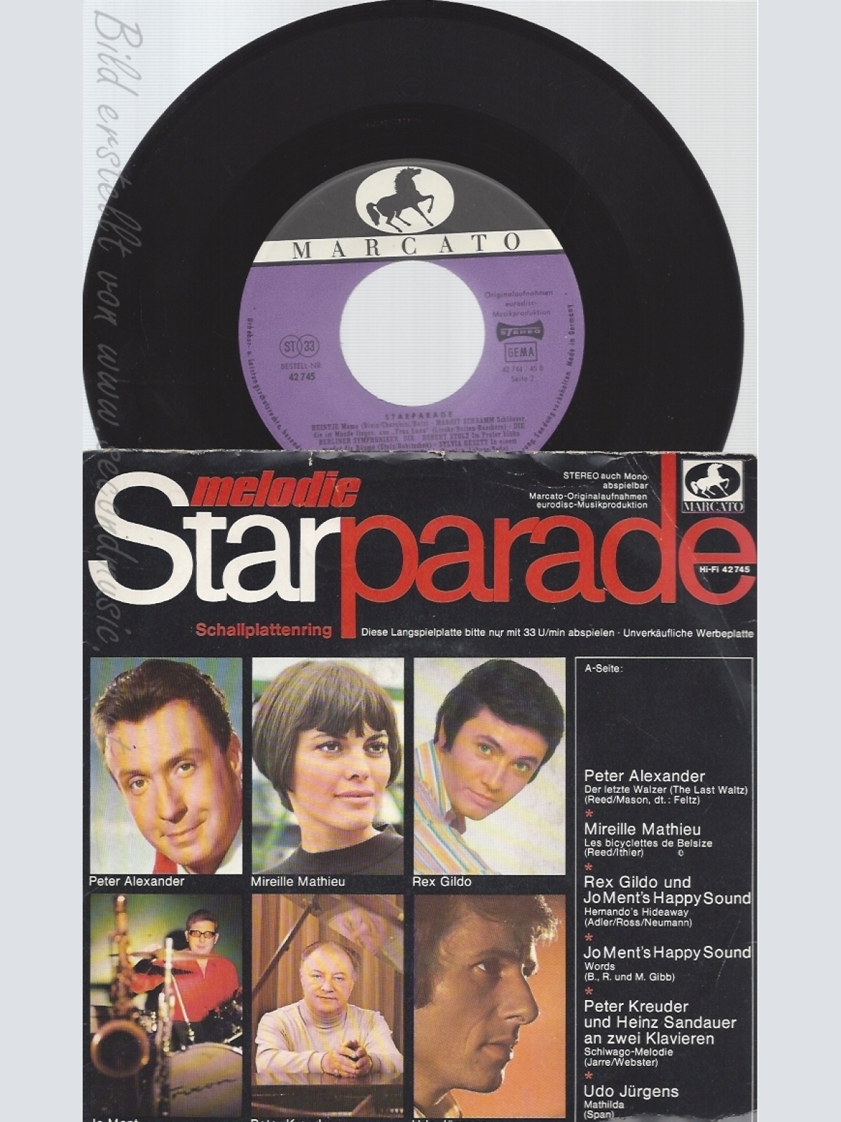 7" STAR PARADE-- GILDO-ALEXANDER-KREUDER JÜRGENS