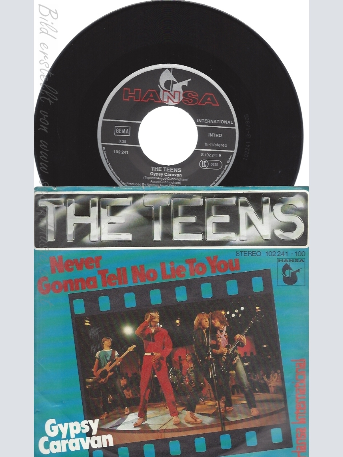 7" THE TEENS-- NEVER