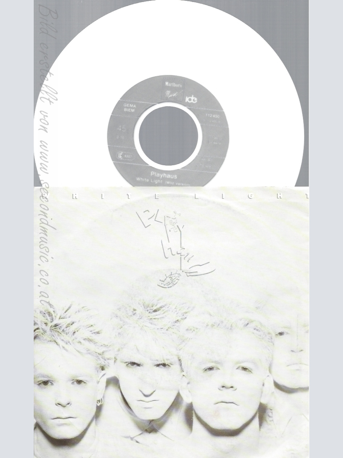 7" WHITE LIGHT -- PLAYHOUSE -- WHITE VINYL !!!