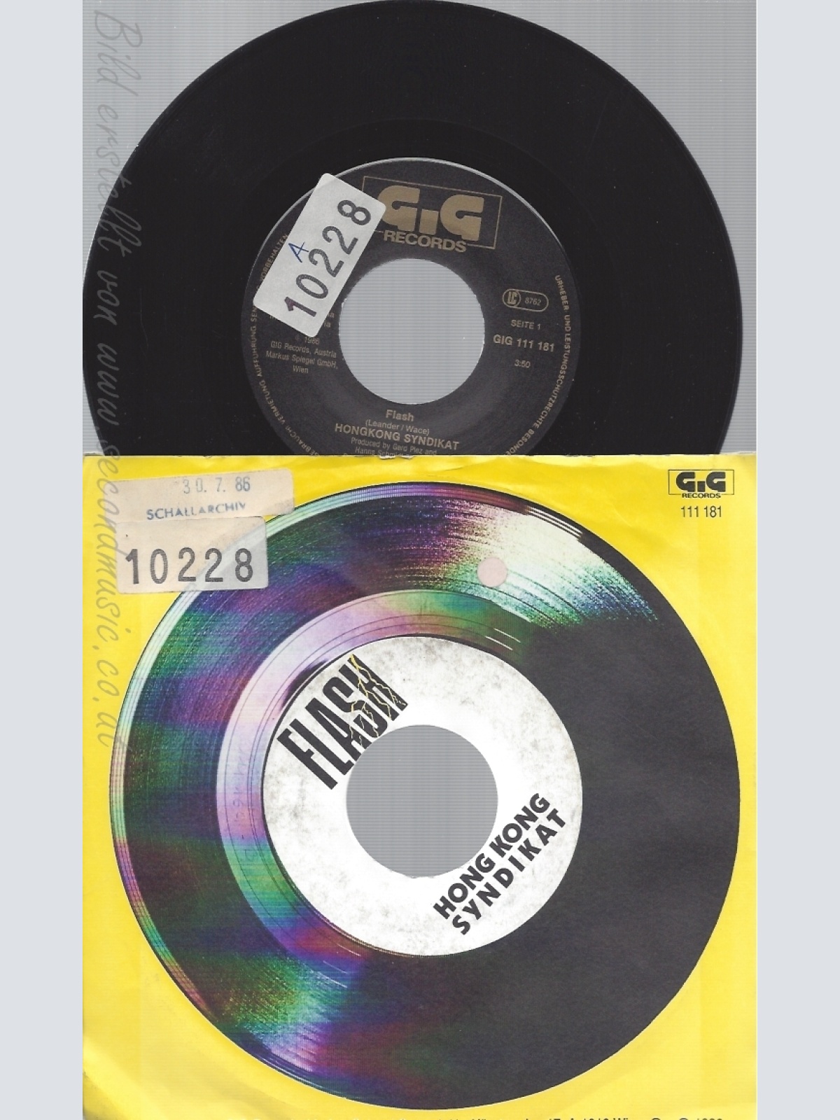 7" -- FLASH -- HONG KONG SYNDIKAT