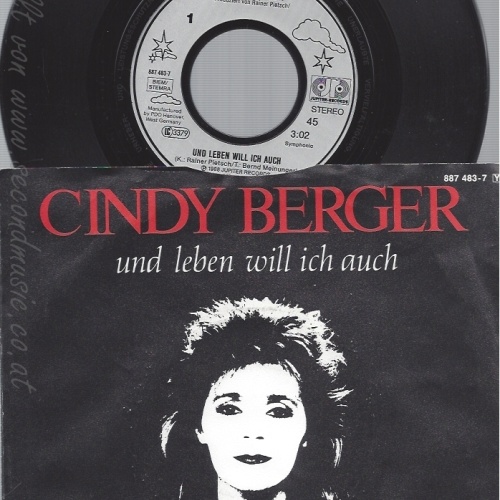 7" --CINDY BERGER--UND LEBEN WILL ICH AUCH