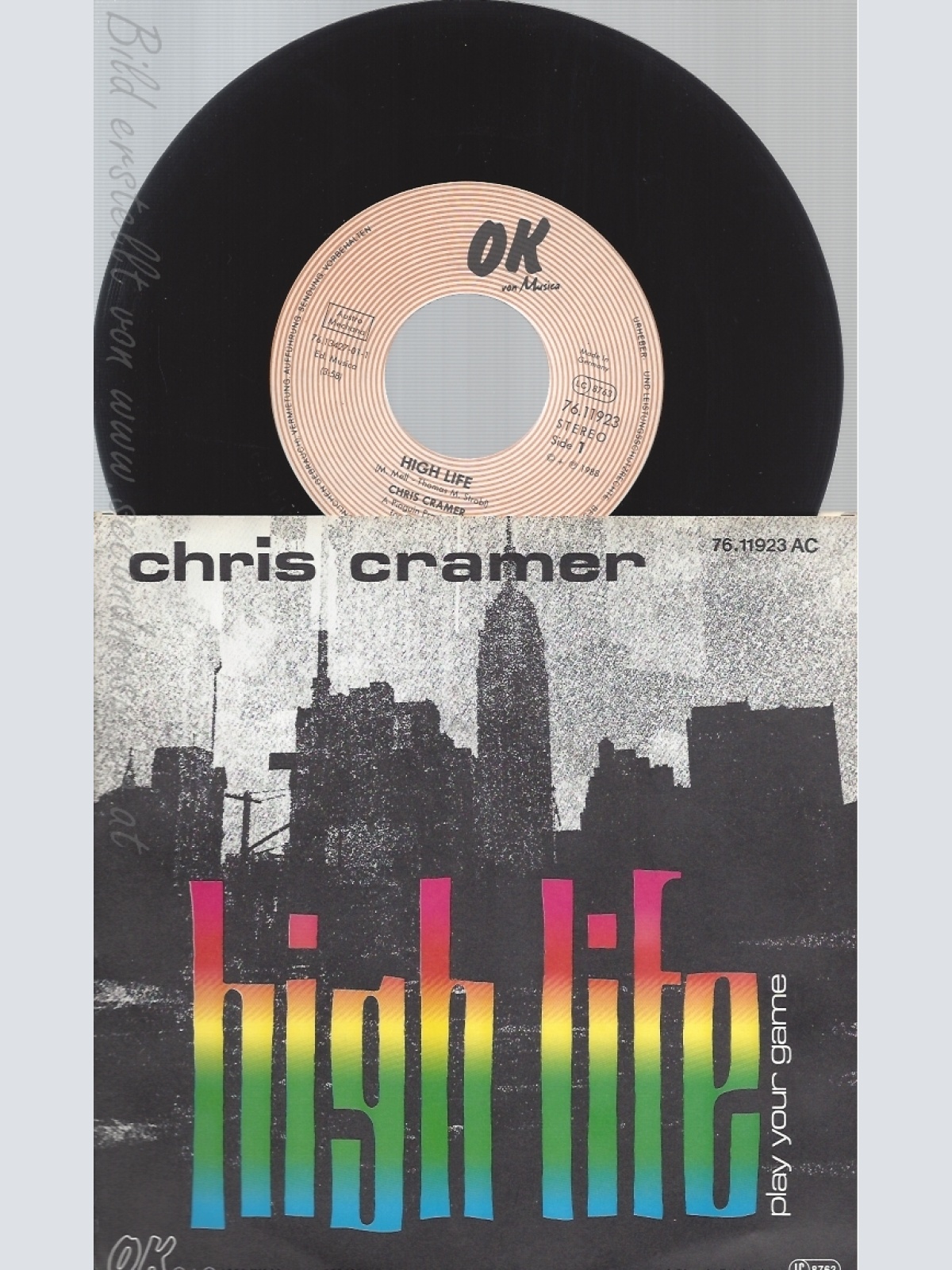 7" CHRIS CRAMER-- HIGH LIFE