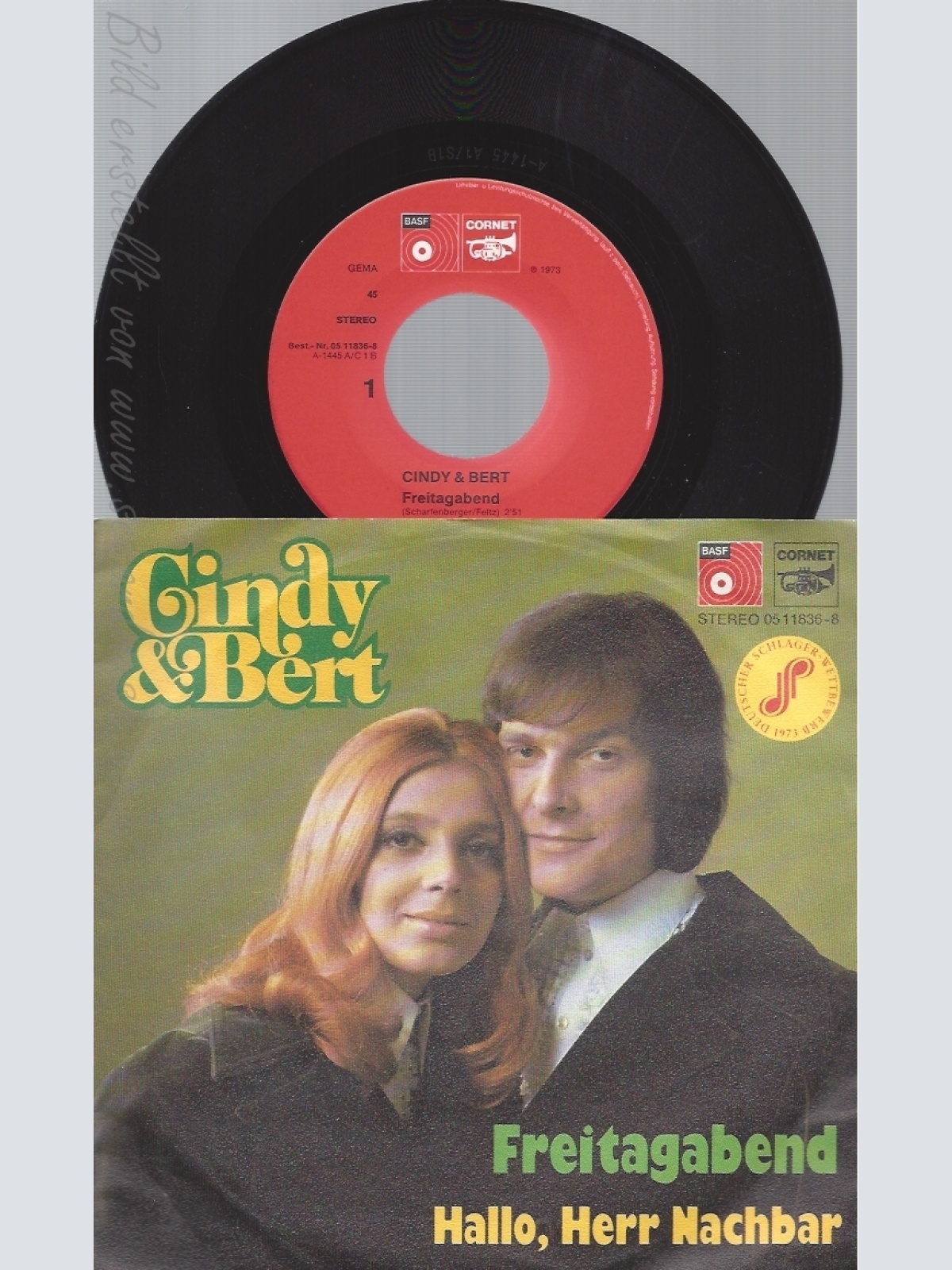 7" CINDY & BERT-- FREITAGABEND