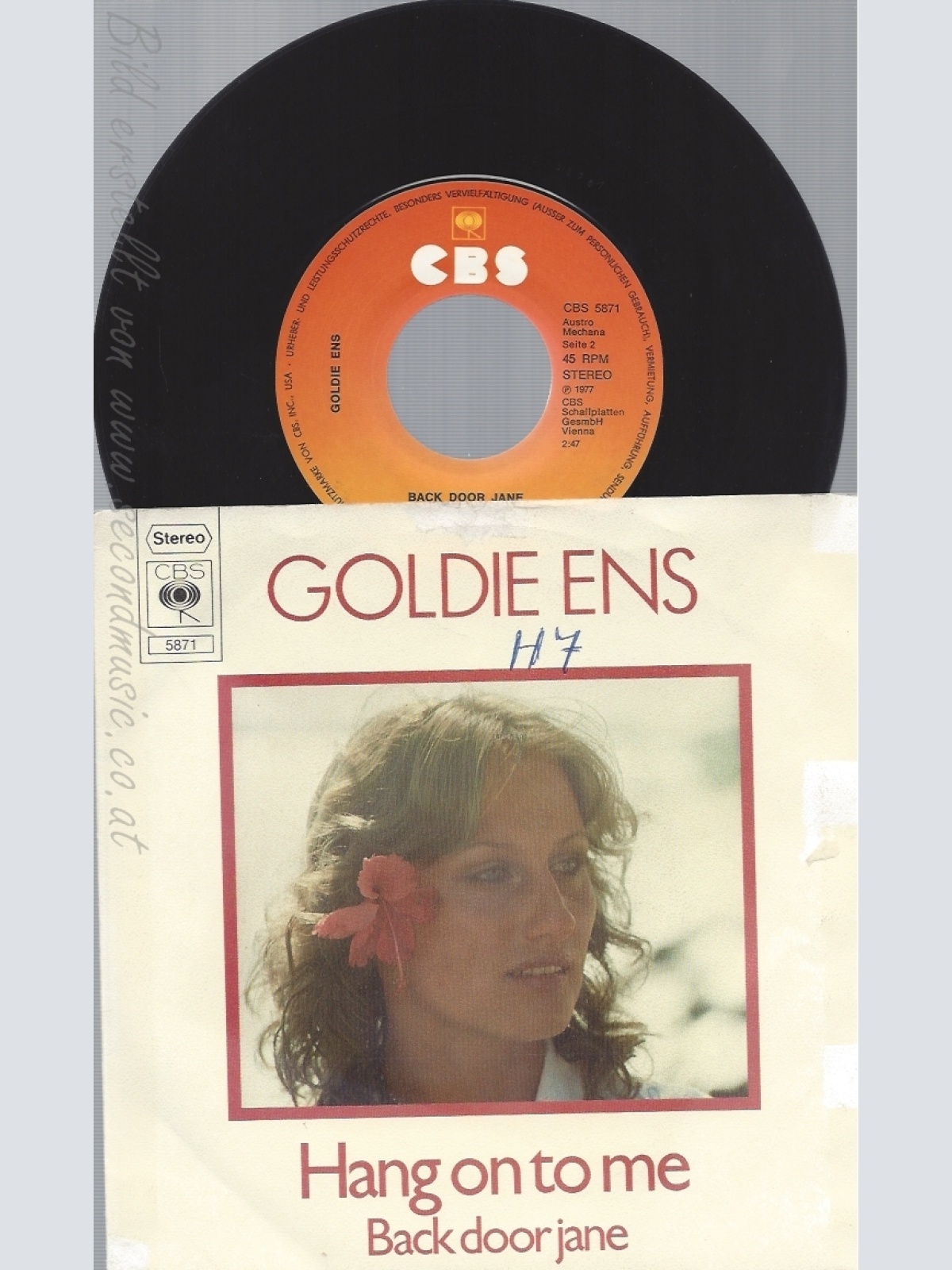 7" GOLDIE ENS--HANG ON TO ME