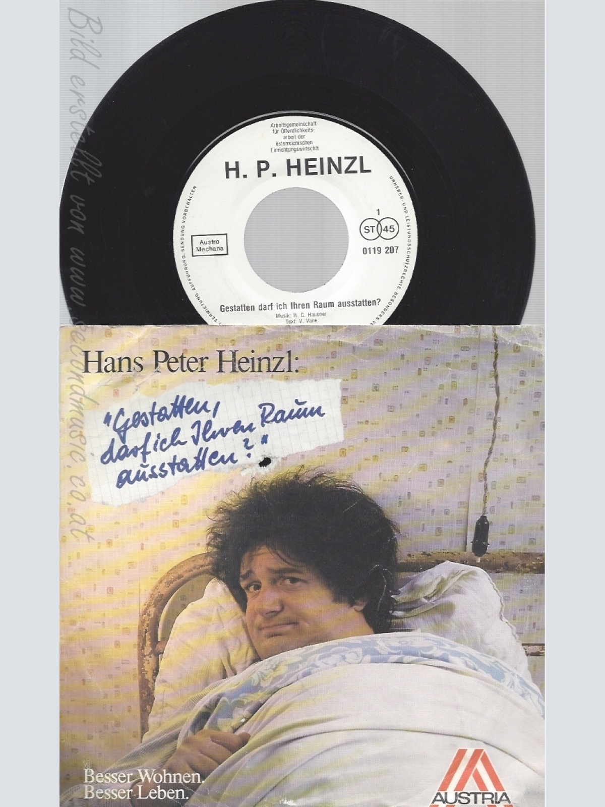 7" HANS PETER HEINZL-- GESTATTEN DARF ICH IHREN RAUM