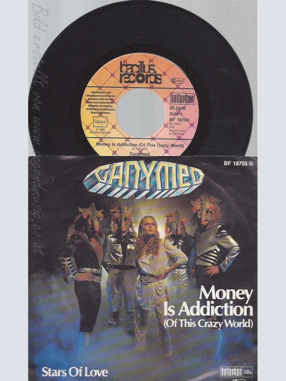 7" GANYMED-- MONEY IS ADDICTION