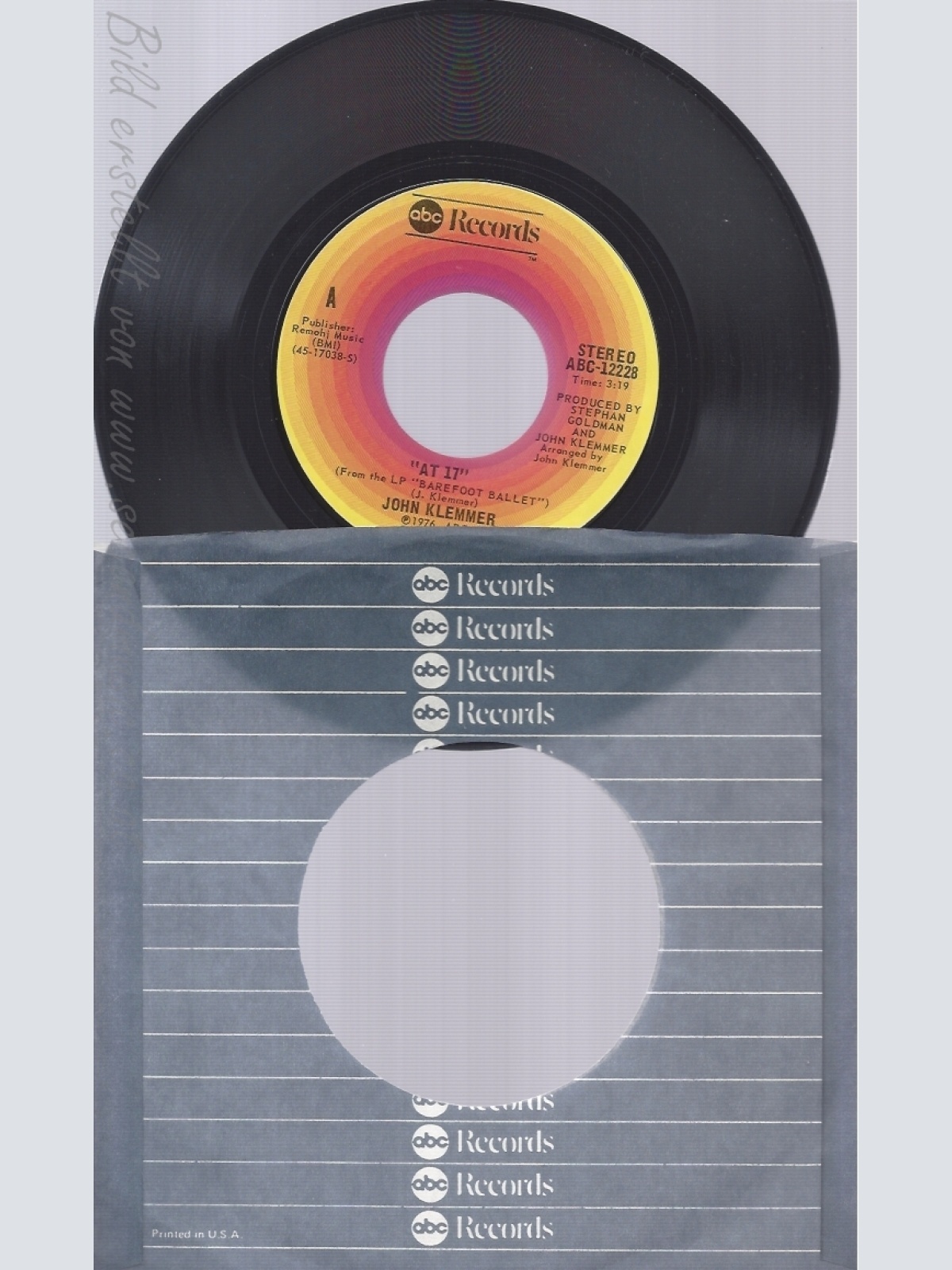 7" JOHN KLEMMER -- FOREST CHILD