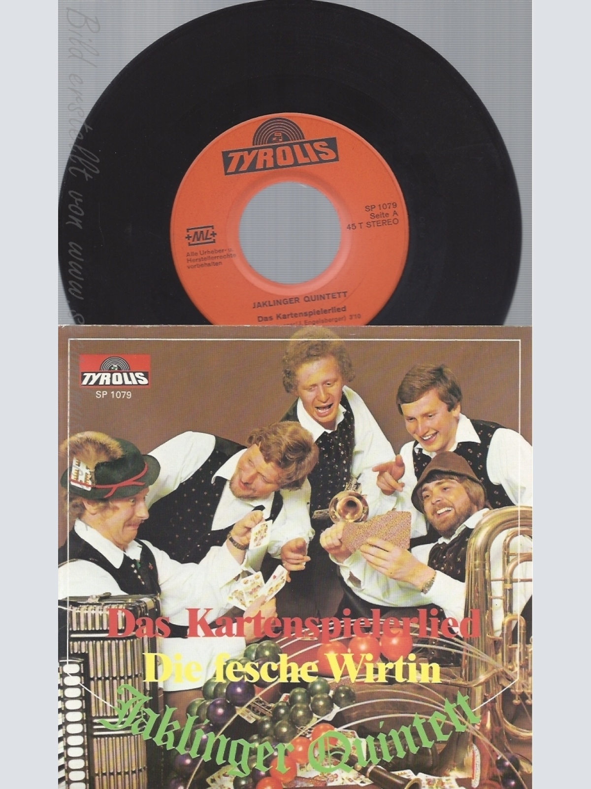7" JAKLINGER QUINTETT--DAS KARTENSPIELERLIED
