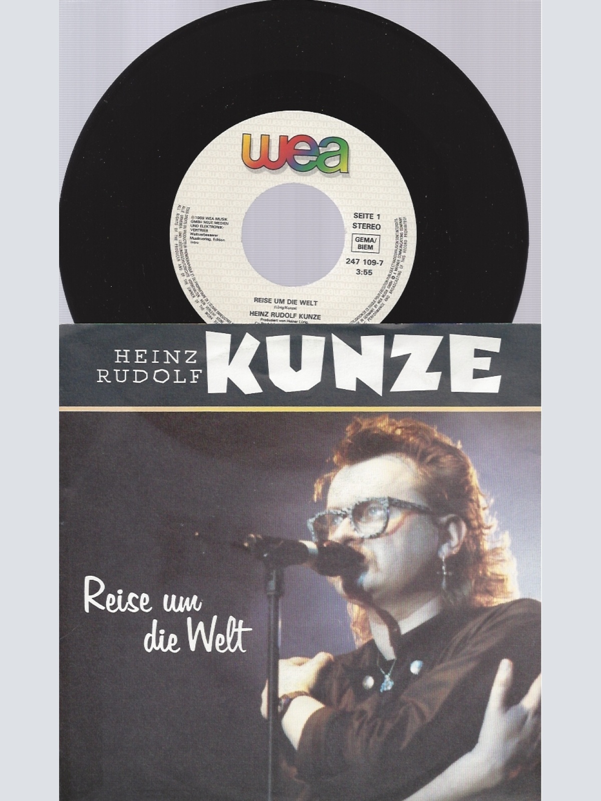 7" HEINZ RUDOLF KUNZE--REISE UM DIE WELT