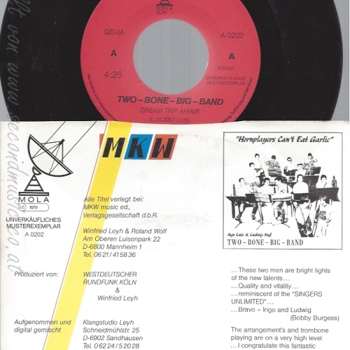 7" MKW-- TWO BONE BIG BANG-- MUSTERPLATTE