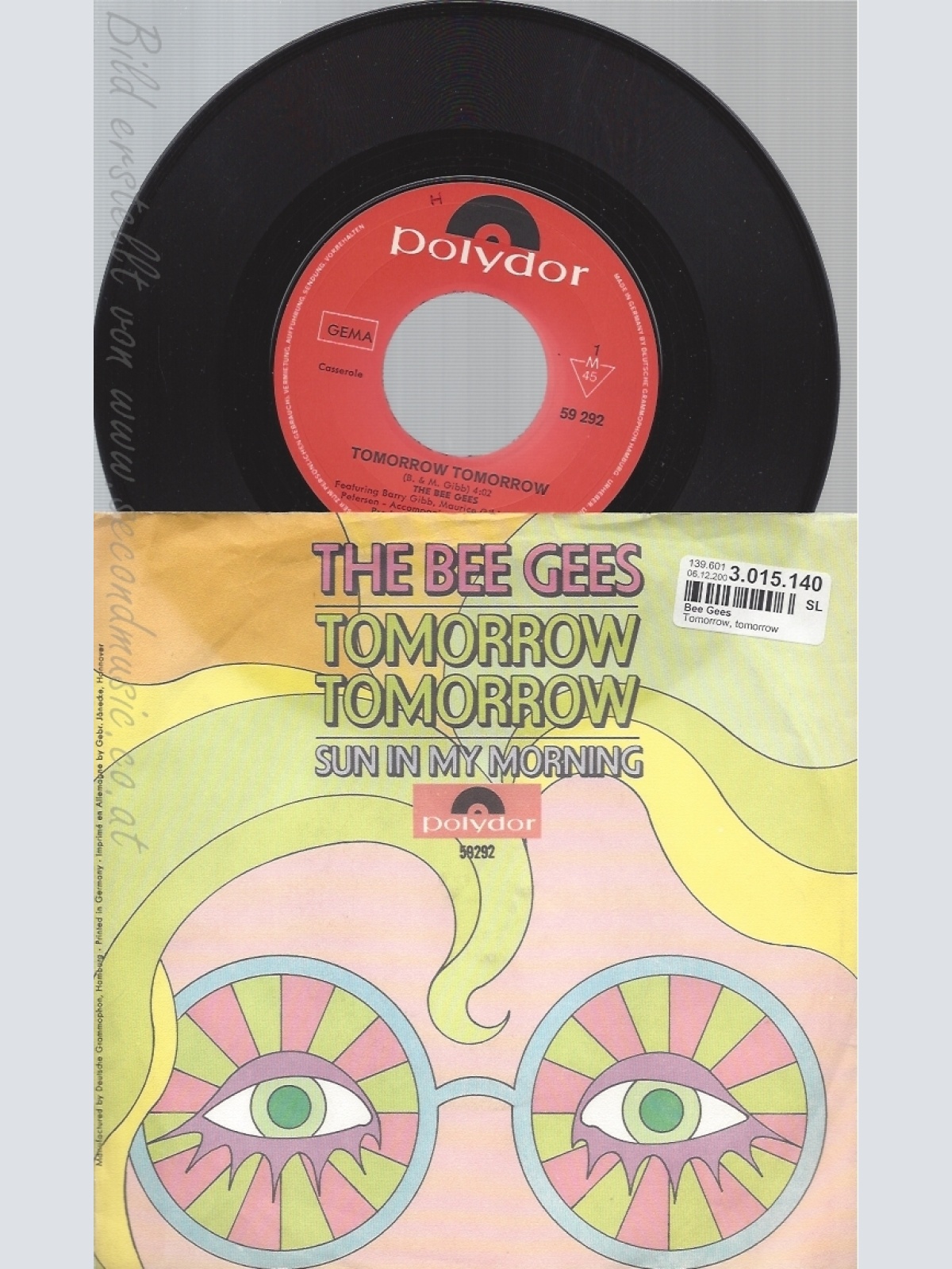 7" THE BEE GEES-- TOMORROW