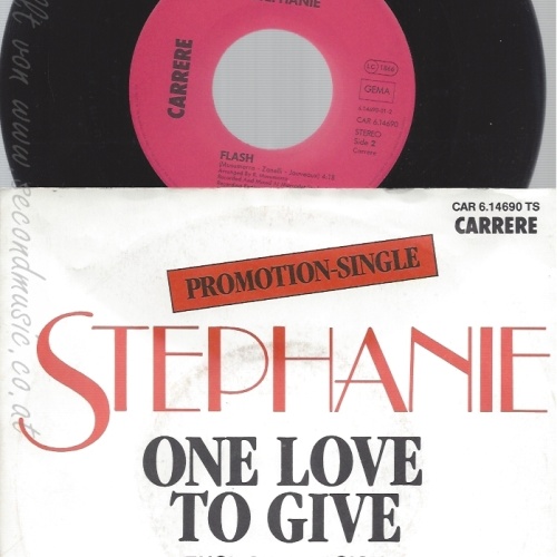 7" STEPHANIE -- ONE LOVE --PROMOTION SINGLE