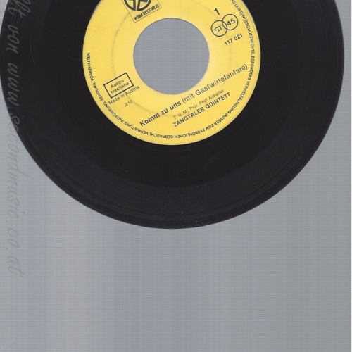 7" ZANGTALER QUINTETT--KOMM ZU UNS