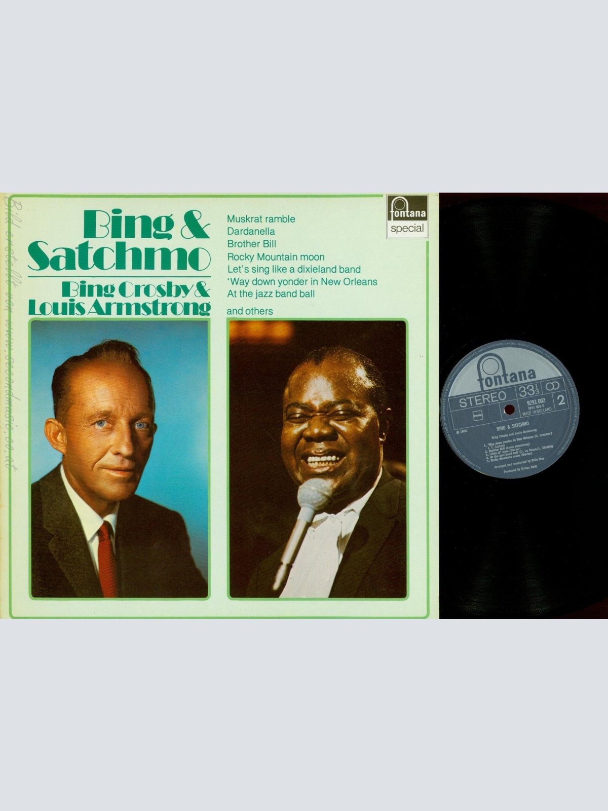 LP-- BING & SATCHMO -- CROSBY & ARMSTRONG