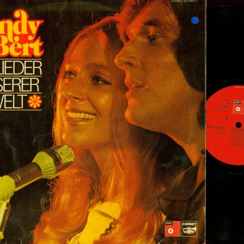LP--CINDY & BERT --LIEDER UNSERER WELT