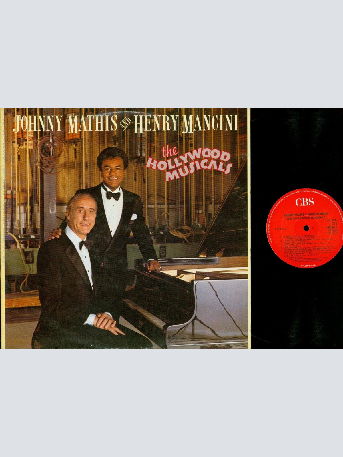 LP--JOHNNY MATHIS & HENRY MANCINI--THE HOLLYWOOD MUSICALS