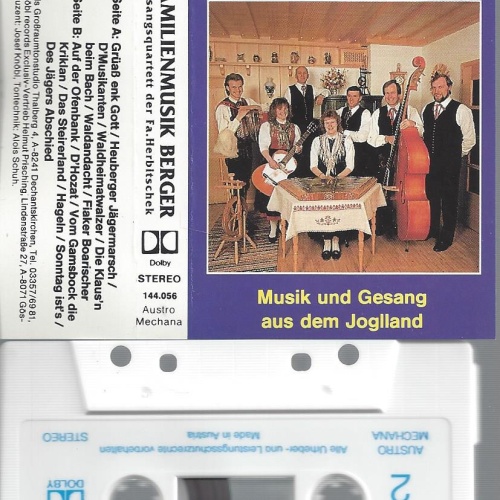 MC-FAMILIENMUSIK BERGER--MUSIK UND GESAND IM JOGLLAND--