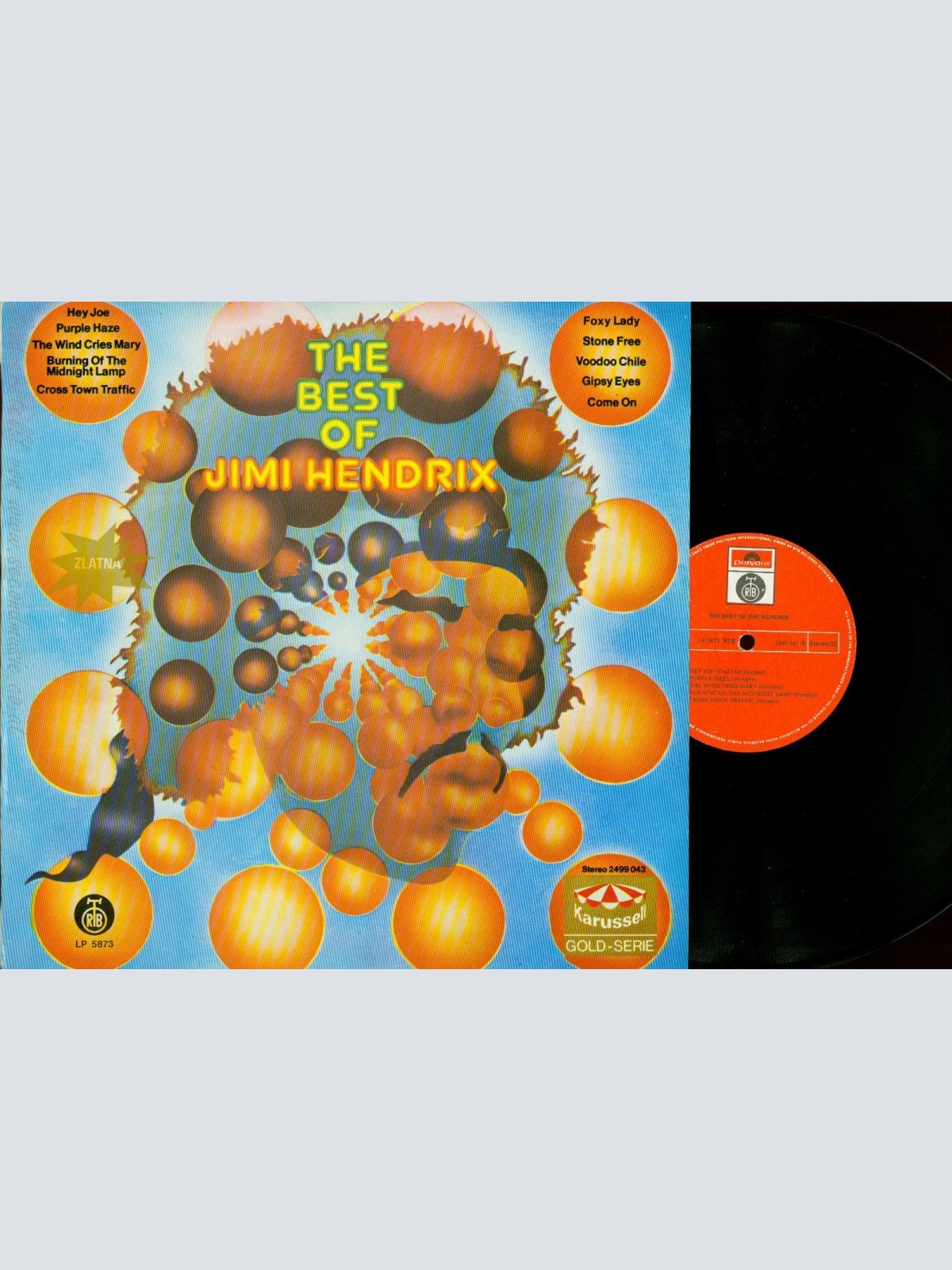 LP-THE BEST OF JIMI HENDRIX -YUGOSLAVIA PRESS!!