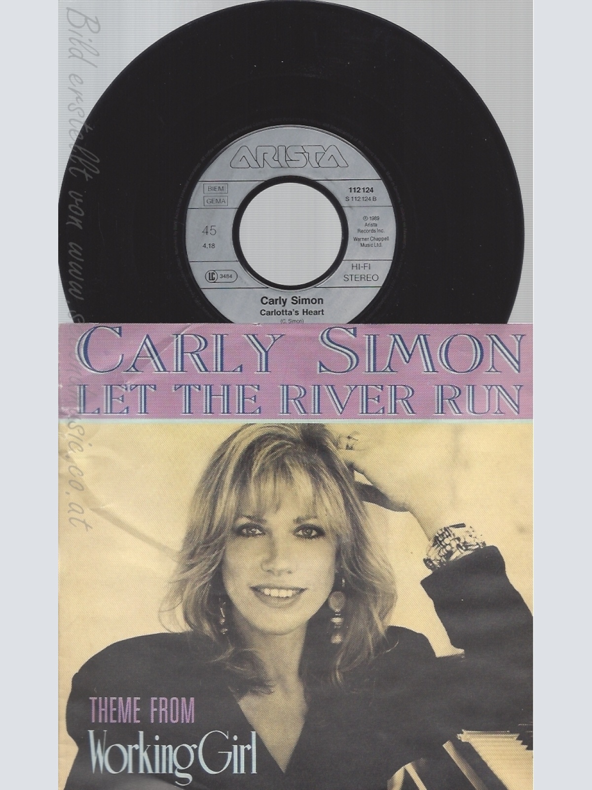 7" CARLY SIMON -- LET THE RIVER RUN