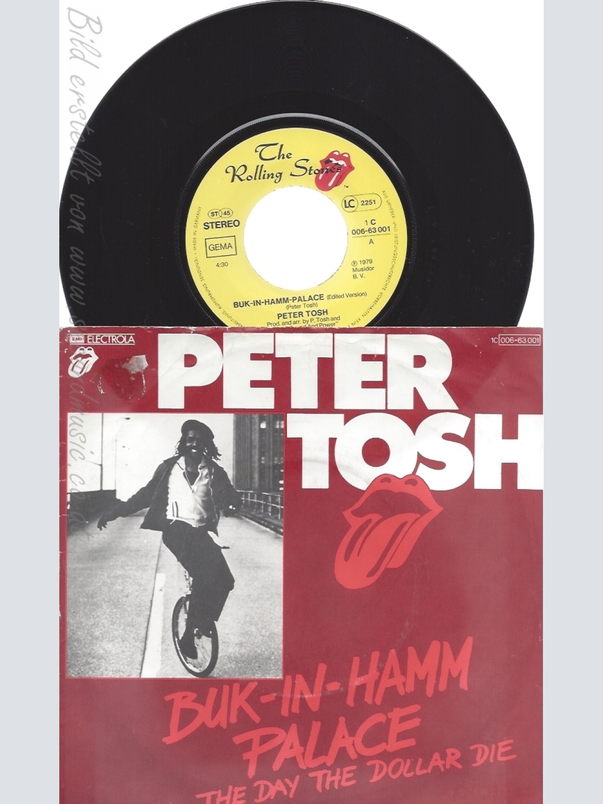 7" PETER TOSH --BUK IN HAMN PALACE