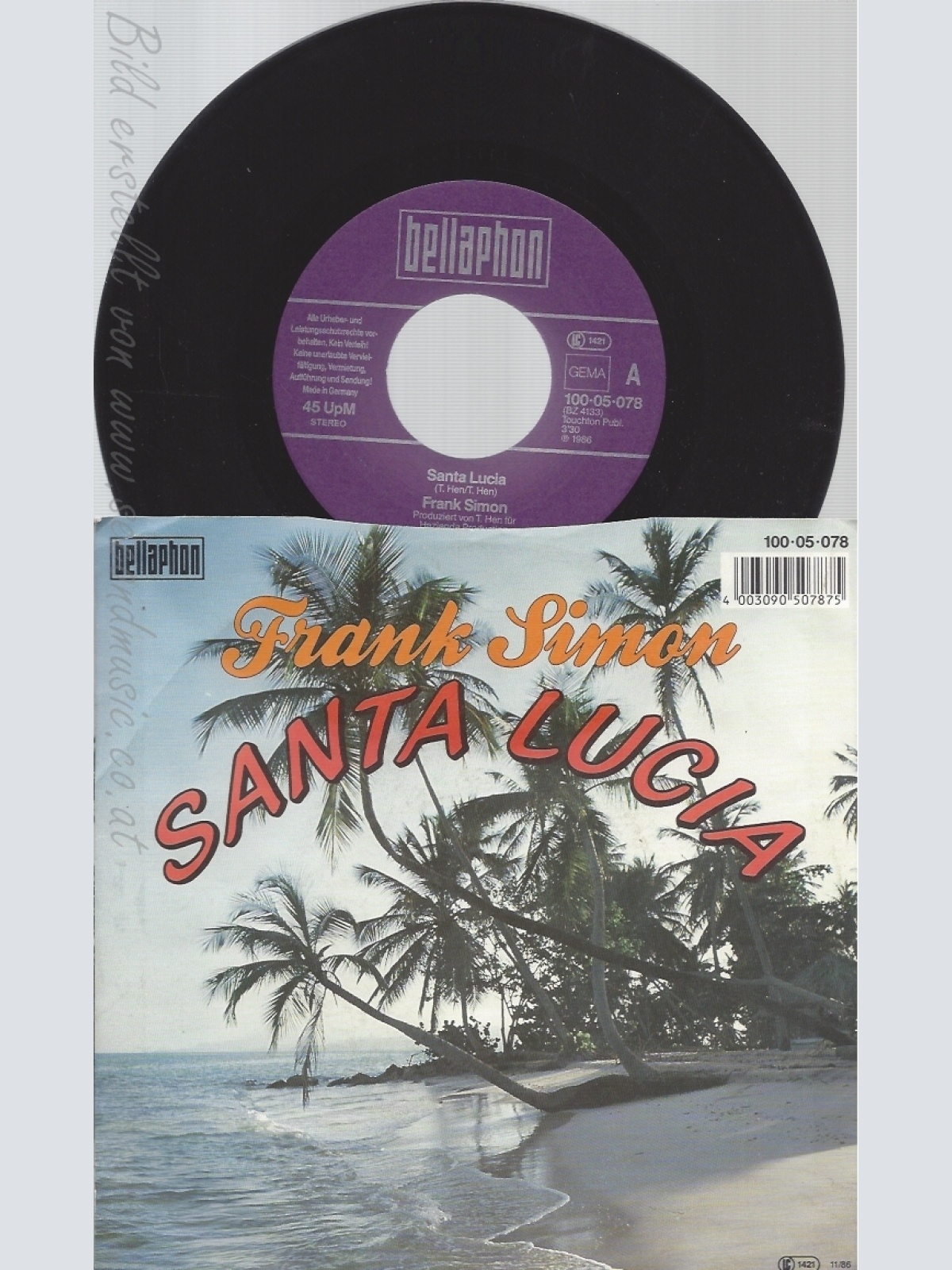 7" FRANK SIMON -- SANTA LUCIA --