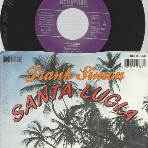 7" FRANK SIMON -- SANTA LUCIA --