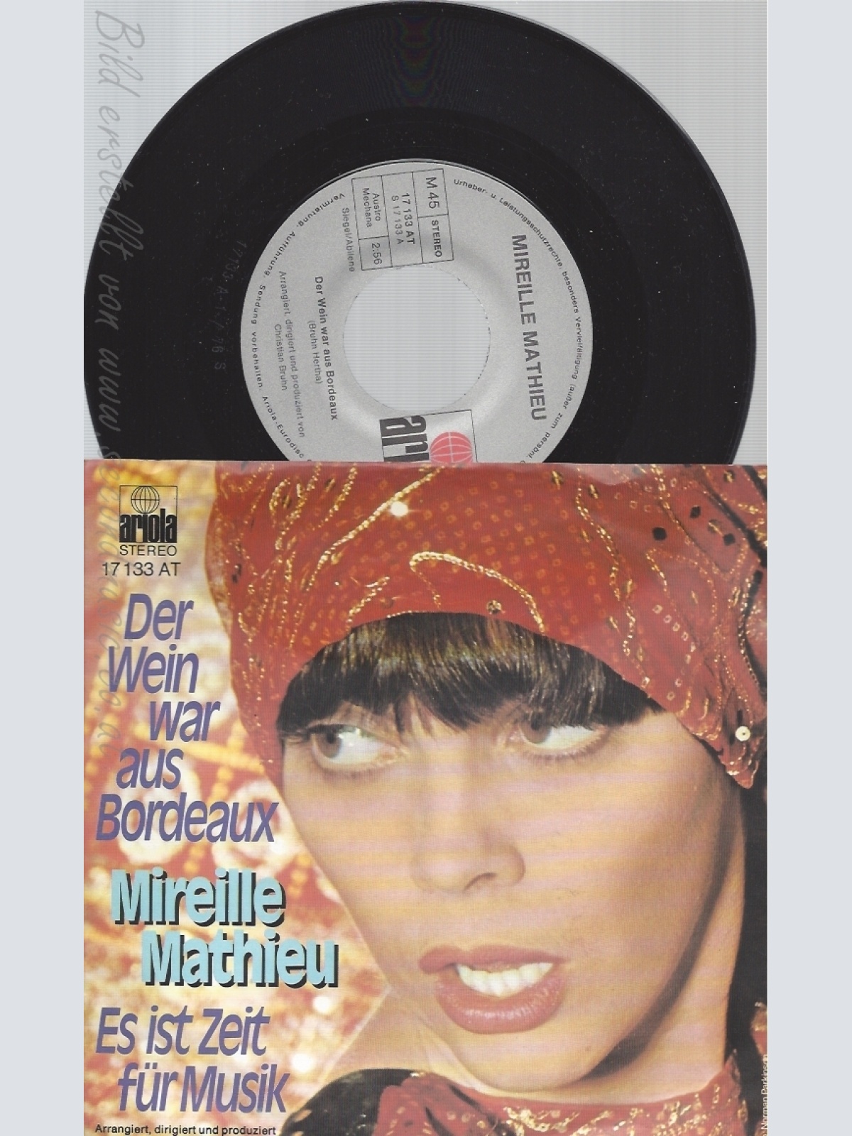 7"MIREILLE MATHIEU--DER WEIN WAR AUS BORDEAUX