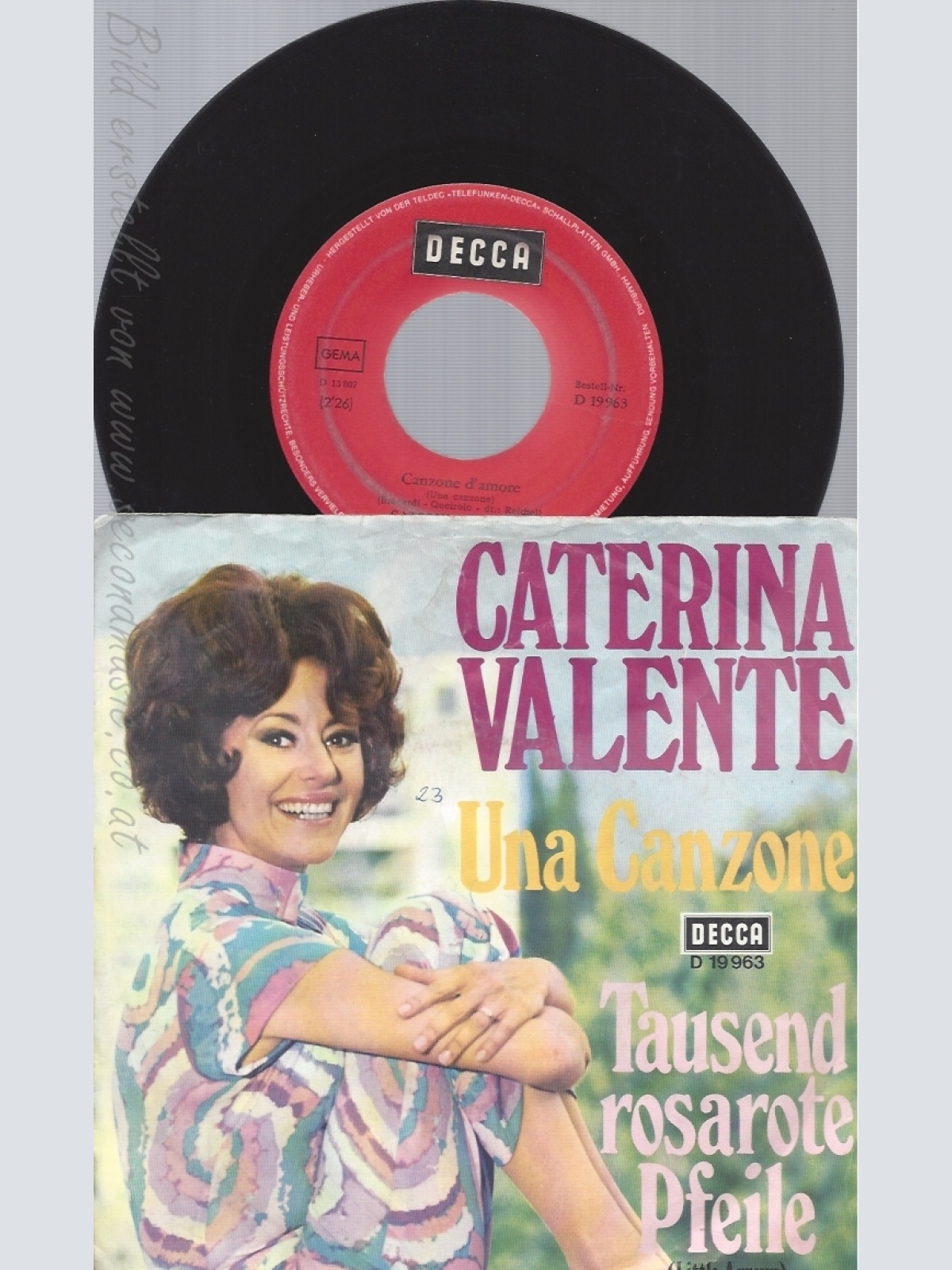 7"CATERINA VALENTE--UNA CANZONE