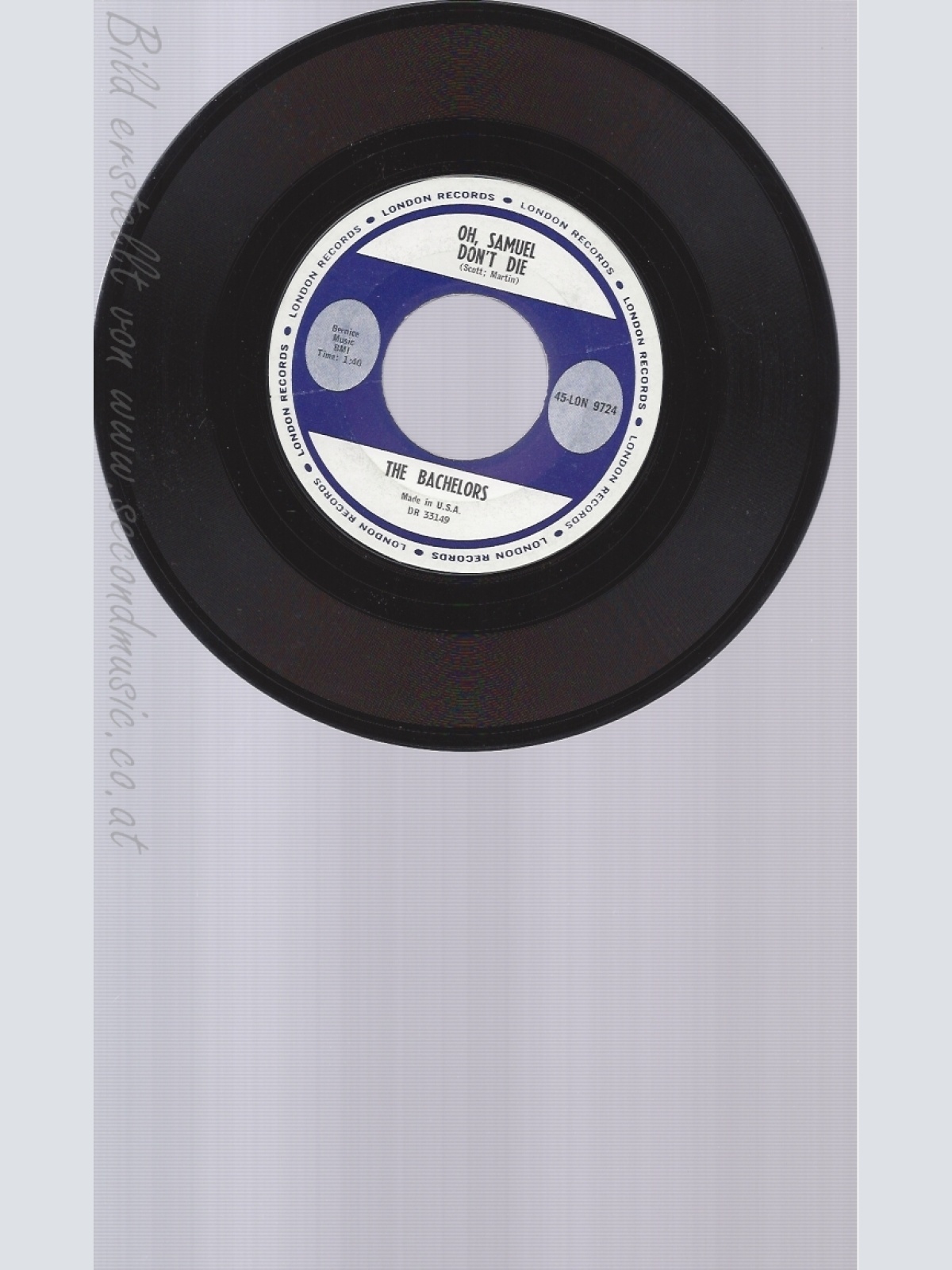 7"THE BACHELORS--OH SAMUEL DON'T DIE