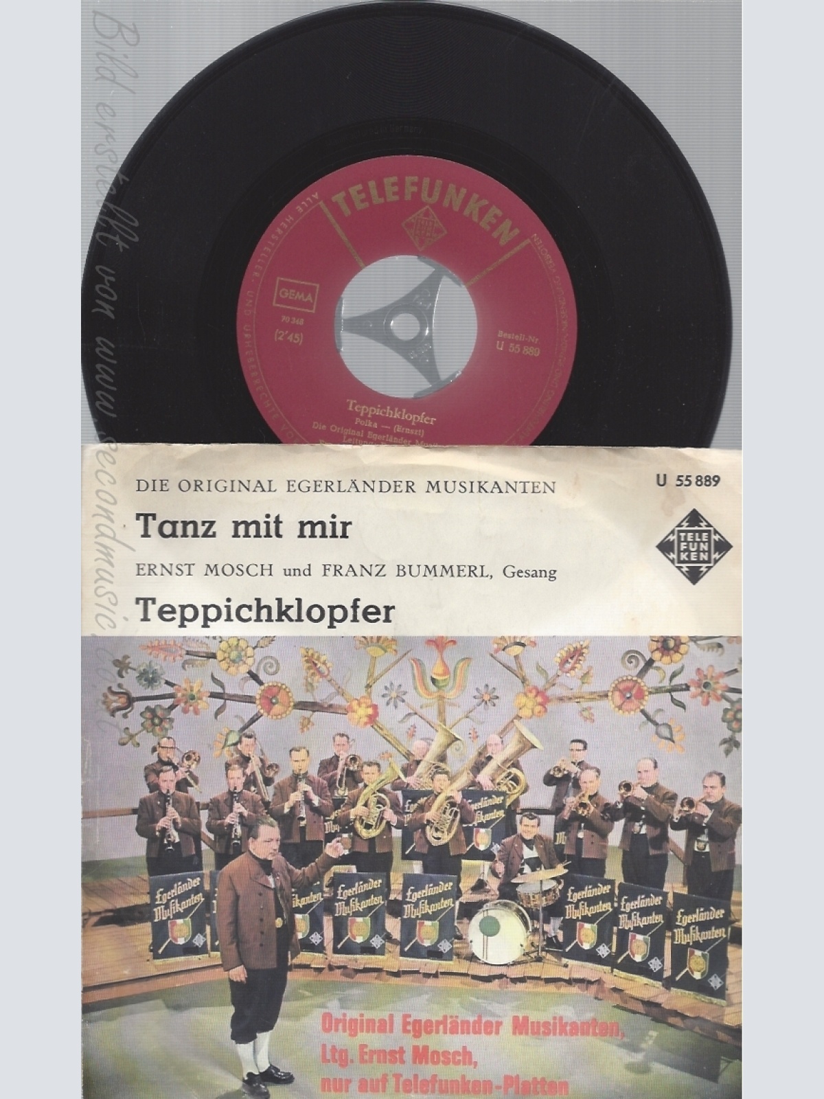 7" DIE EGERLÄNDER MUSIKANTEN--ERNST MOSCH--TANZ MIT MIR