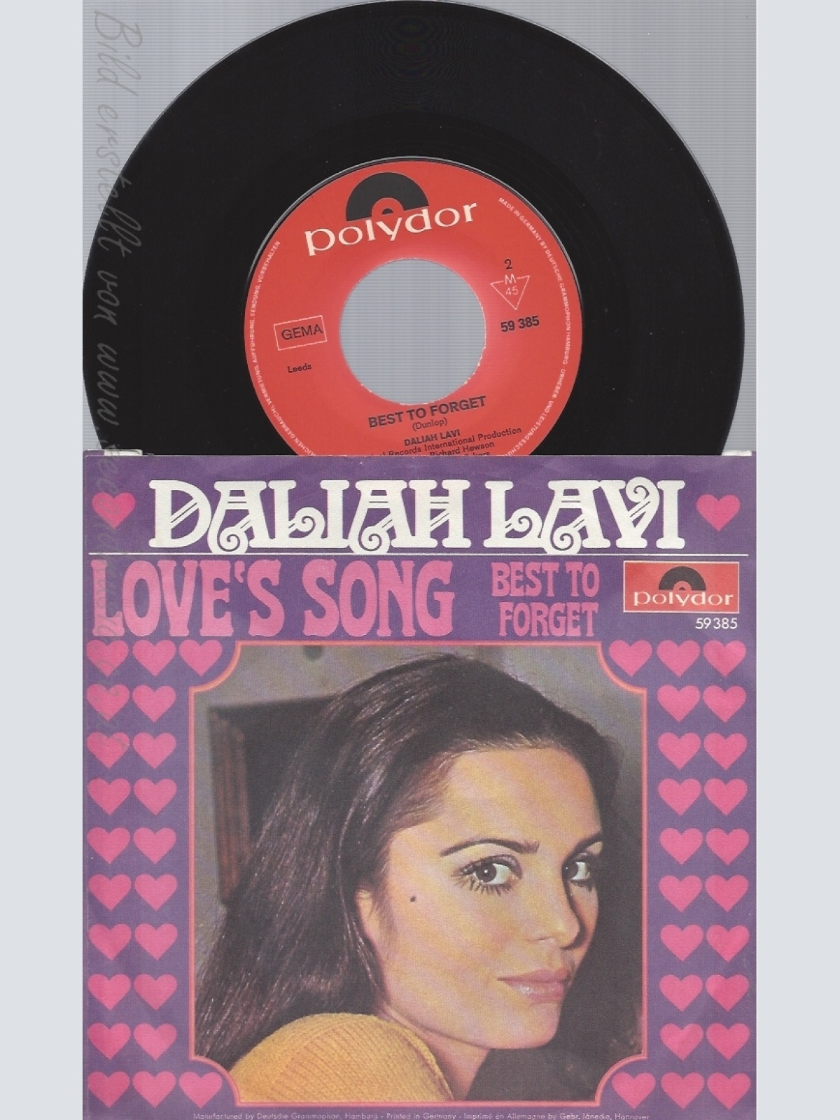 7"DALIAH LAVI--LOVE'S SONG