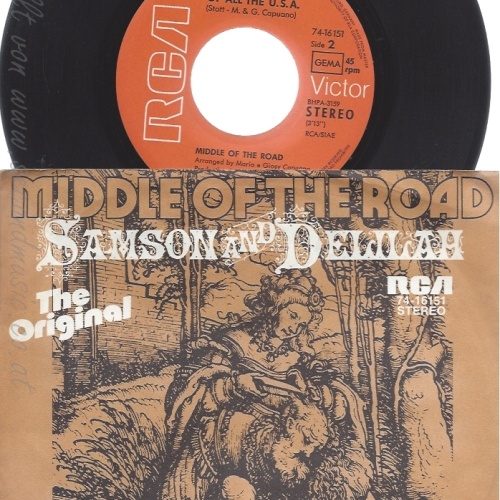 7" MIDDLE OF THE ROAD--SAMSON AND DELILAH