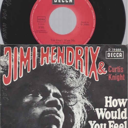 7" JIMI HENDRIX--HOW WOULD YOU FEEL