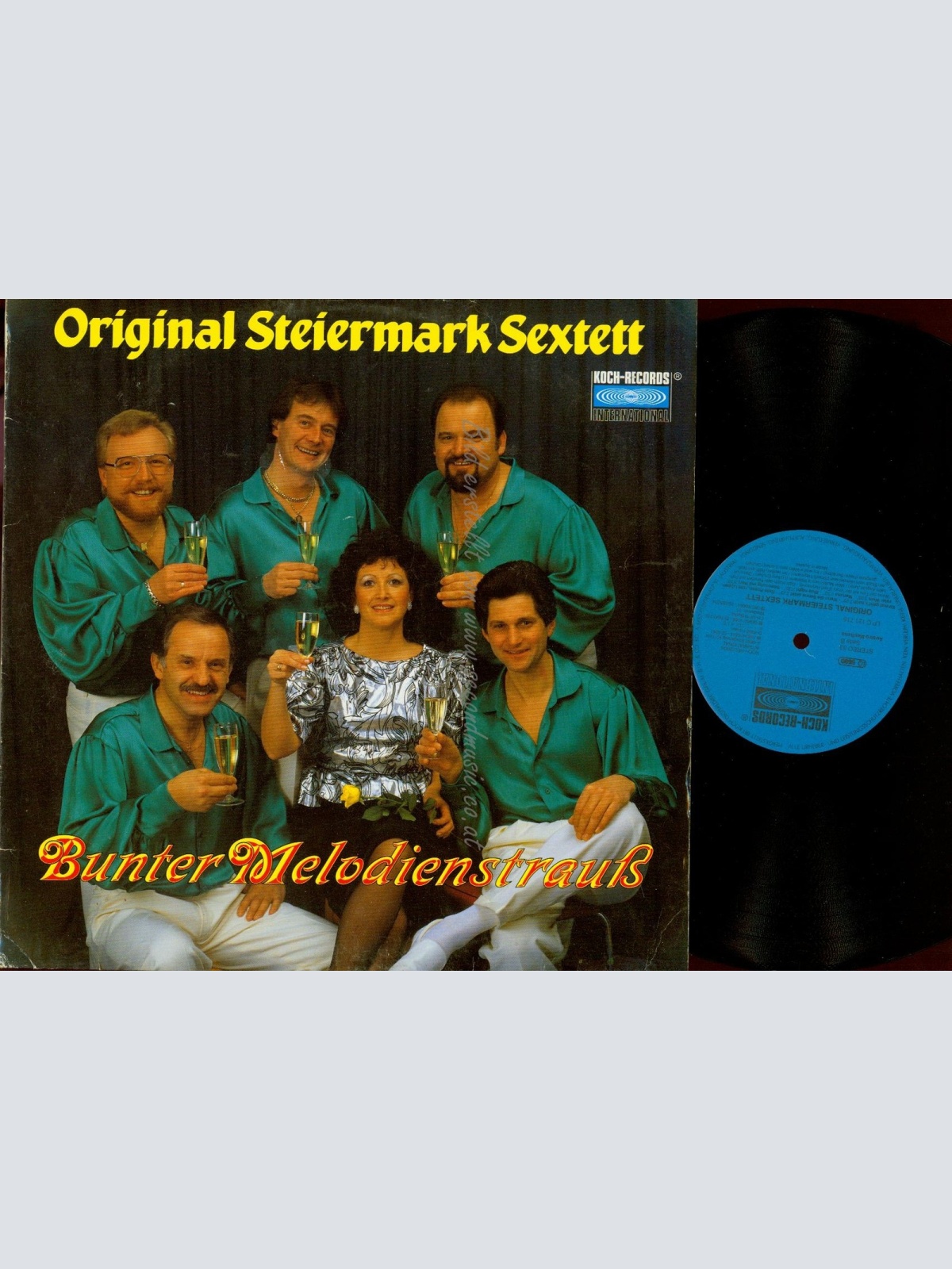 LP--ORIGINAL STEIERMARK SEXTETT--BUNTER MELODIENSTRAUSS