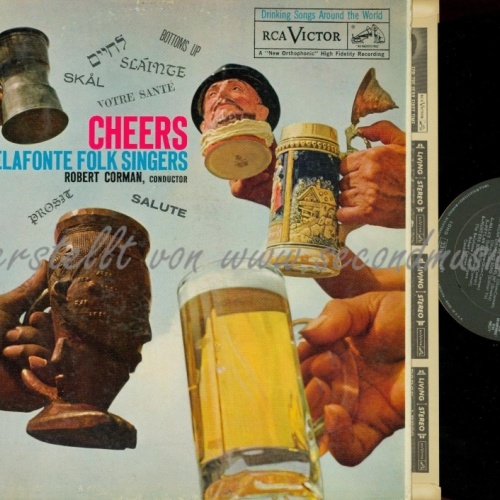 LP--CHEERS--THE BELAFONTE FOLK SINGERS--