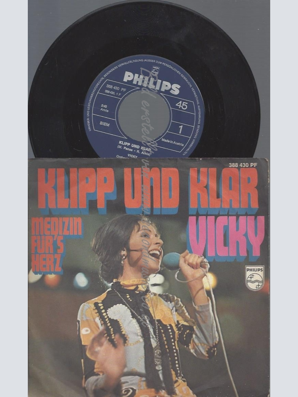 7"VICKY--KLIPP UND KLAR--MADE IN AUSTRIA--
