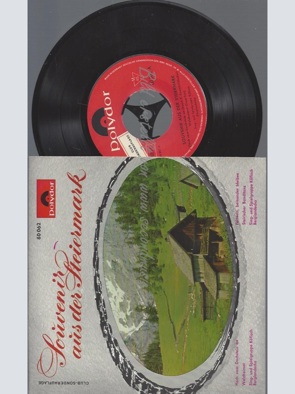 7"SING UND SPIELGRUPPE KÖFLACH BERGLANDECHO--SOUVENIR AUS DER STEIERMARK