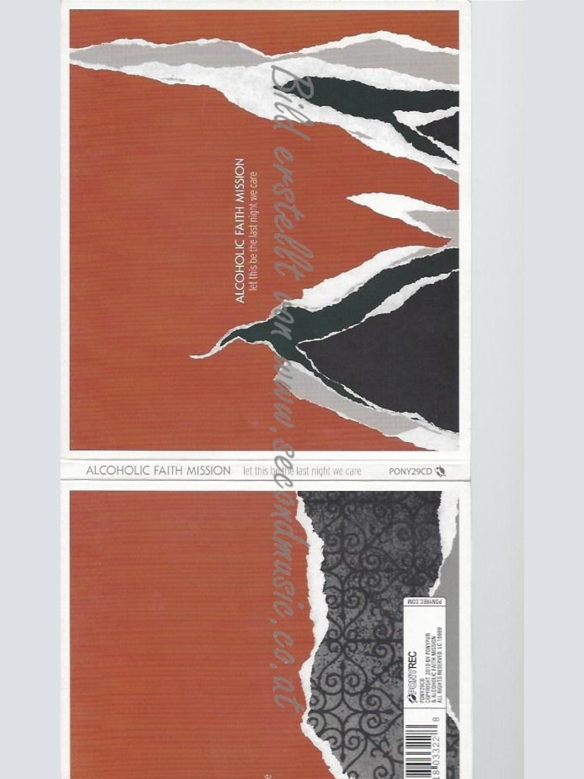 CD--ALCOHOLIC FAITH MISSION--LET THIS BE THE LAST NIGHT WE CARE
