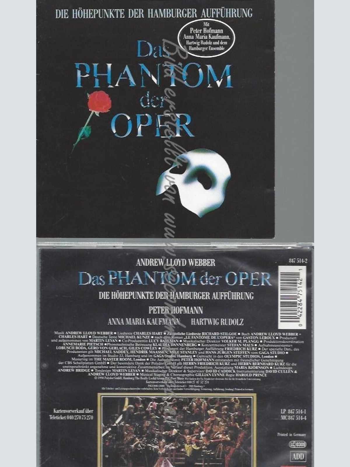 CD--ANDREW LLOYD WEBBER  -DAS PHANTOM DER OPER | SOUND
